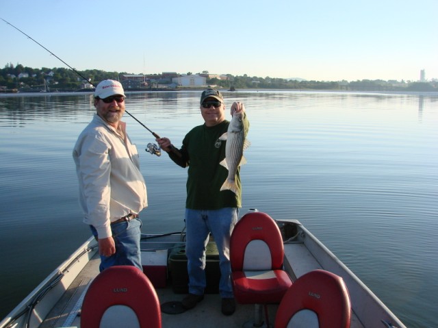 Brian with a nice striper